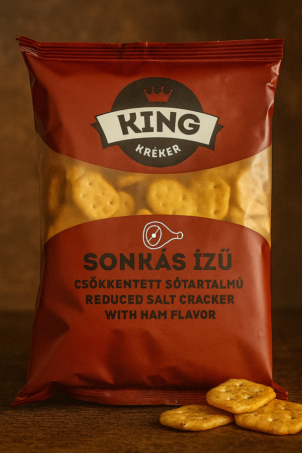 KING Kréker – Cracker mit Schinkengeschmack & reduziertem Salzgehalt (100 g)